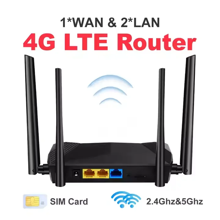 4G როუტერი Wi-Fi | 2.4GHz | Firewall • WPS მხარდაჭერით 2