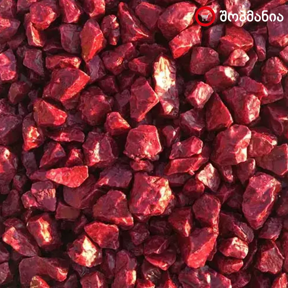 წითელი დეკორატიული ქვა - 20კგ, Red Decorative Stone