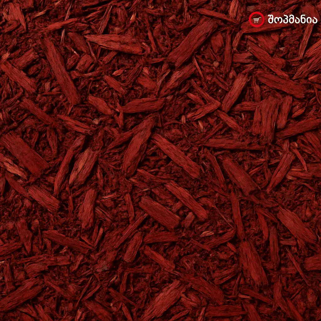 წითელი მულჩი - 50 ლ , Red Mulch - 50L