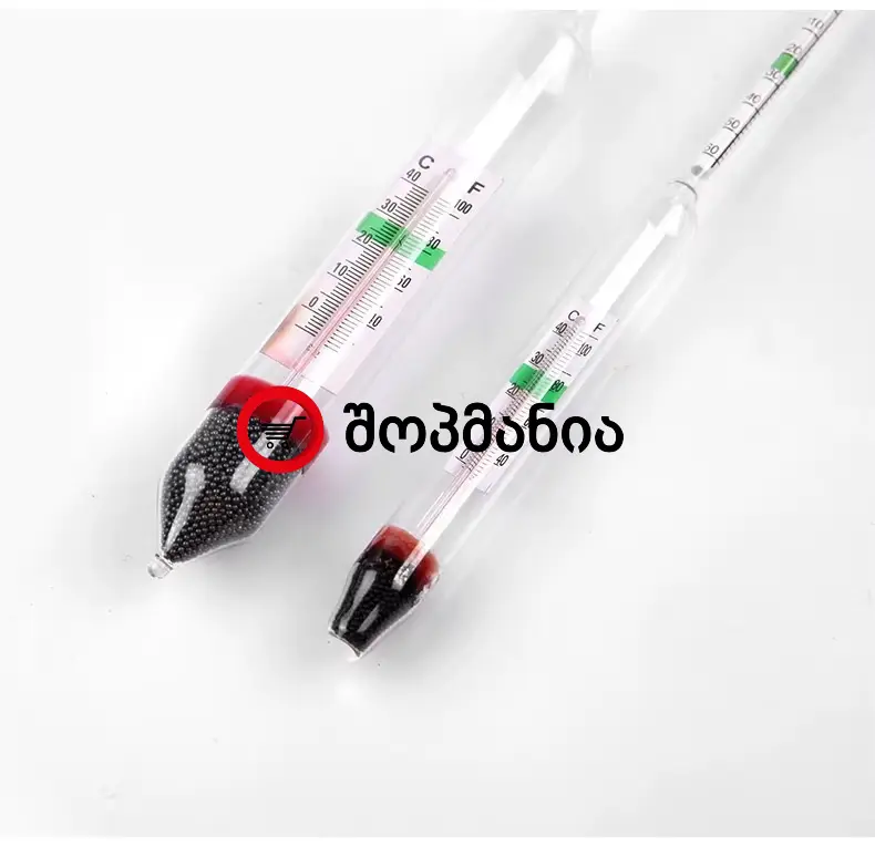 Alcohol & Spirit Hydrometer – Glass Alcohol Concentration Meter