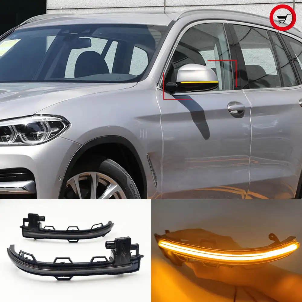 BMW X5/X6/X7 G05/G06/G07 სარკის LED დინამიკური ციმციმა (2019–2025) | პავაროტნიკი 3